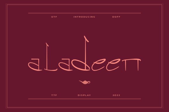 Aladeen: A Stylish Display Font for Editorial Design