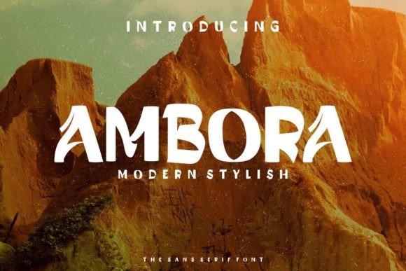 Ambora: A Modern Display Font for Digital Branding