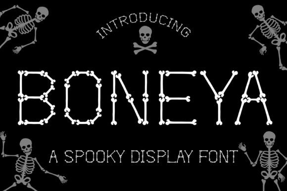 Boneya Font for Halloween-Themed Web Designs