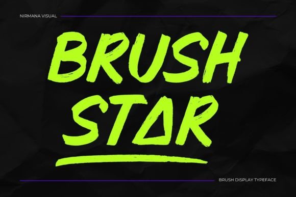 Brush Star Font for Handmade Creations