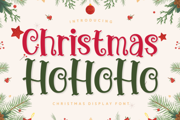Christmas Ho Ho Ho Font for Festive Branding