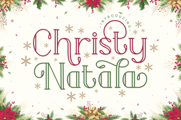 Christy Natala: A Festive Font for Handmade Creations