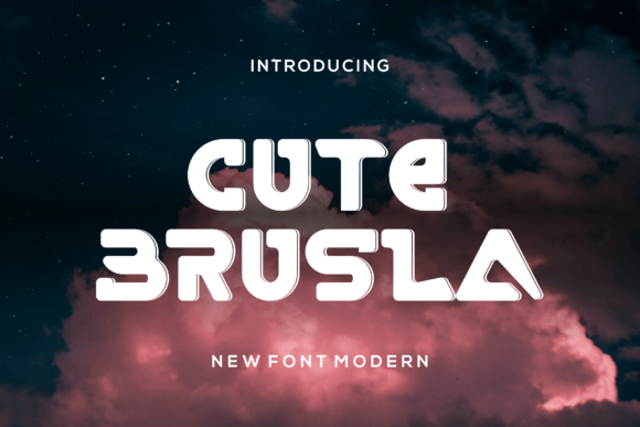 Cutebrusla: A Display Font That Adds Personality to Your Design