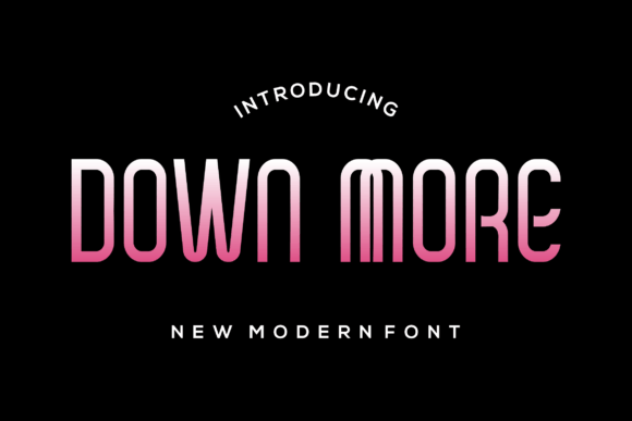 Down More: A Romantic Display Font for Modern Web Design