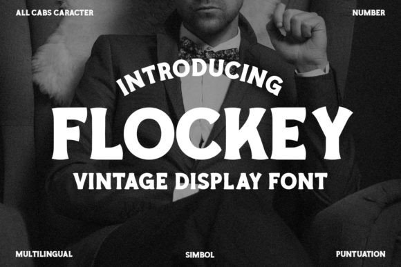 Flockey Font for Vintage Branding Projects