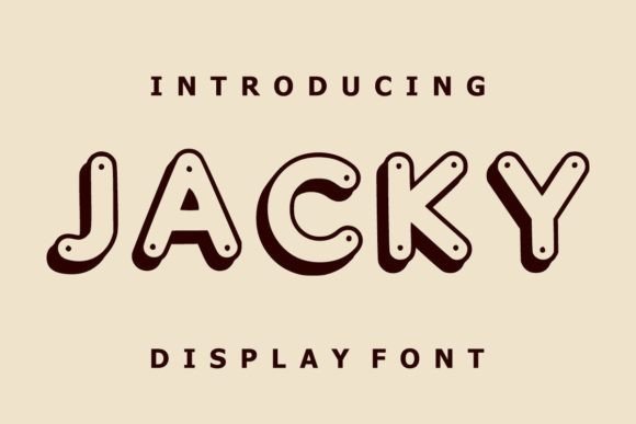 Jacky: A Friendly Display Font for Web Design
