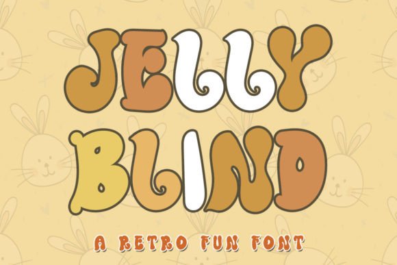 Jelly Blind Font for Editorial Design