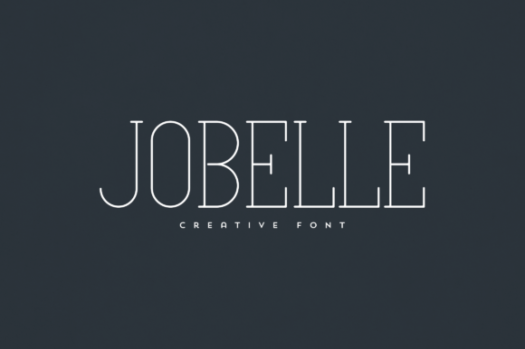 Jobelle: A Display Font for Editorial Design and Branding