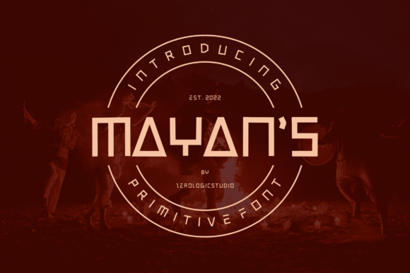 Mayan s Font for Handmade and Commercial Projects