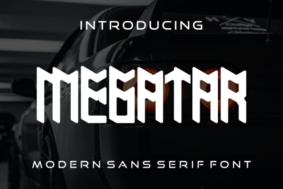 Megatar: A Modern Display Font for Digital Branding
