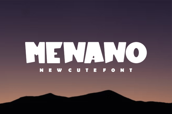 Menano: A Chubby Display Font for Modern Editorial Design