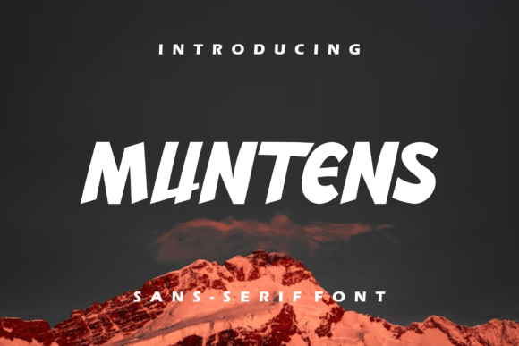 Muntens – A Modern Display Font for Elegant Branding