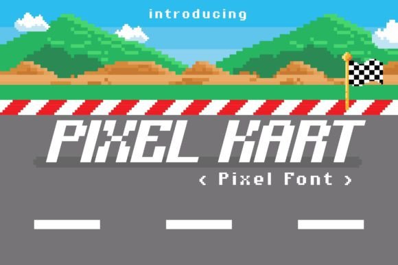 Pixel Kart: A Retro-Inspired Font for Creative Branding