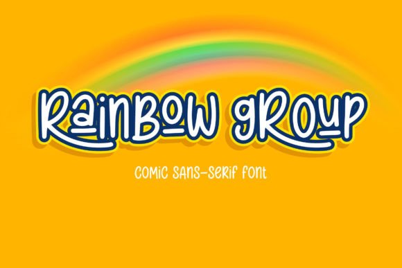 Rainbow Group Font for Handmade Creations