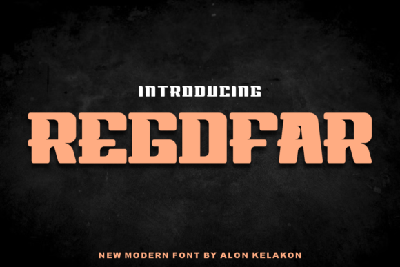 Regofar: A Modern Display Font for Bold Campaign Designs