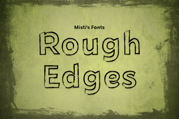 Rough Edges Font for Halloween Design
