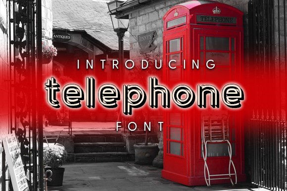 Telephone Font for Web Design Projects