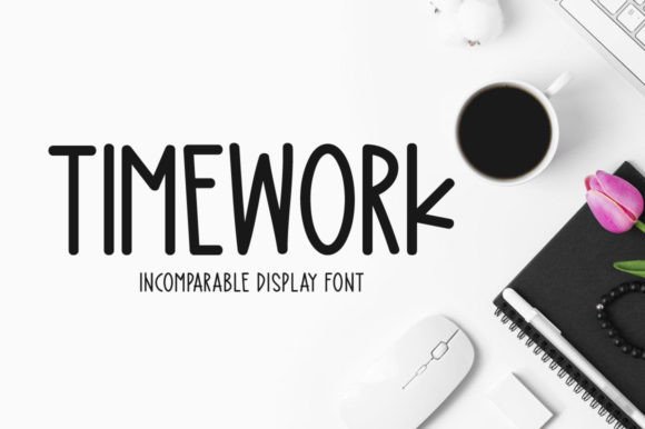 Timework Font for Eye-Catching Brand Content
