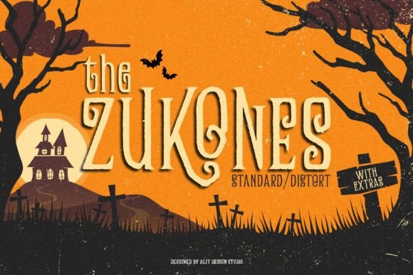 Zukones Font for Halloween Crafts and More
